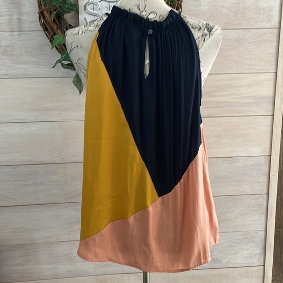 Loft Navy ahold Peach Top S - Picture 3 of 4